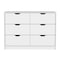 Tuhome Basilea 4 Drawers Dresser, 2 Cabinets, White CLB8972 - alternate 1